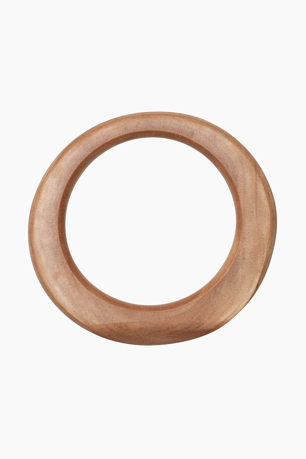 The Dunes Bangle — hand-carved wooden bangle with a smooth matte finish, photographed on white background.