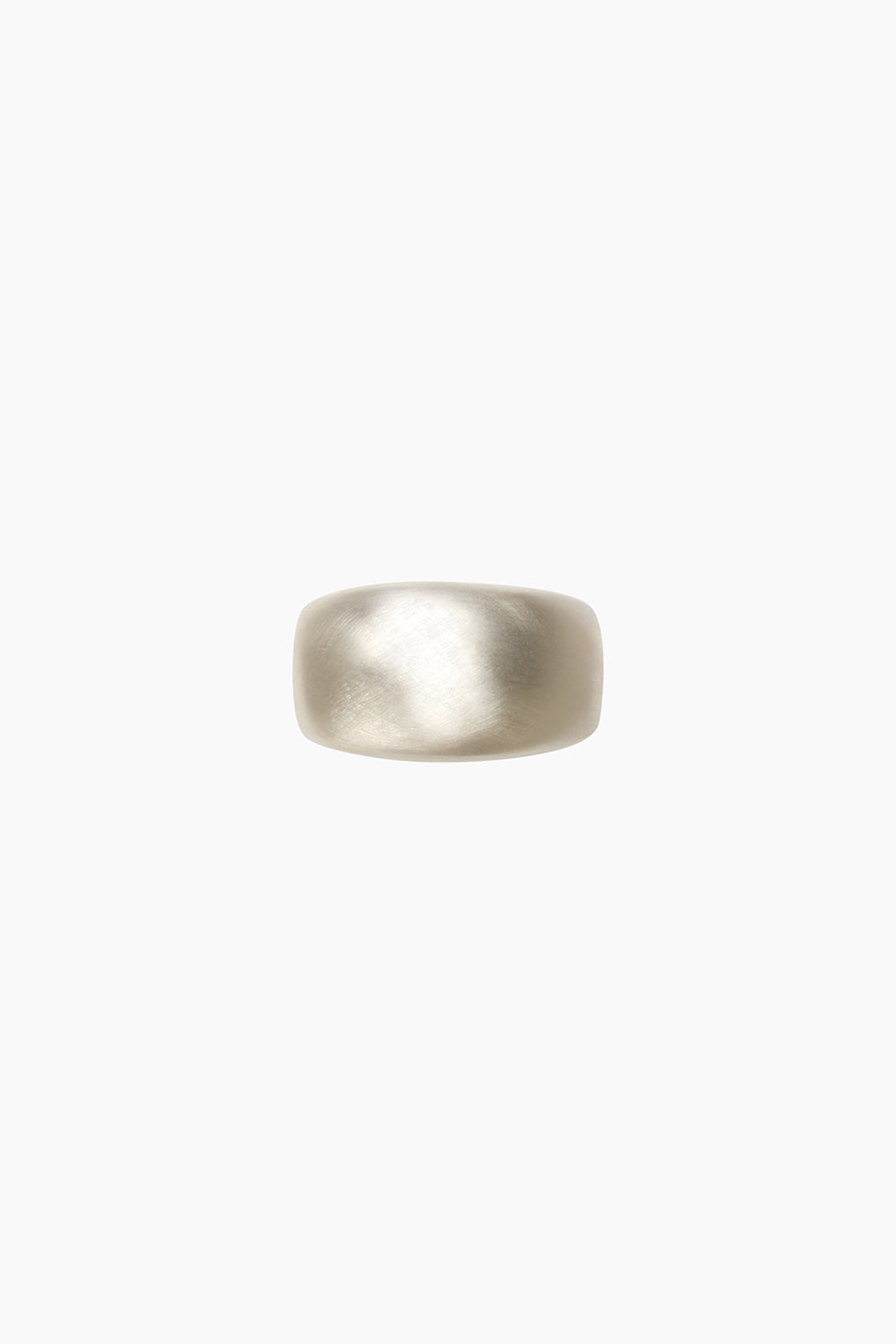 The Sanctum Ring — an organic dome ring in sterling silver, shown from the front against a white background.
