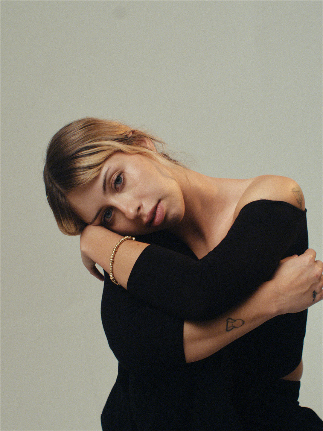 The Votive Bracelet handmade by cocoatemyshoes — a 14k gold-filled bracelet composed of micro, sculptural beads. 